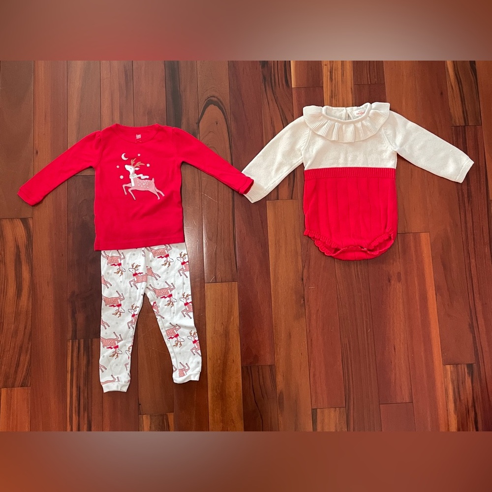 12-Month Baby Christmas Clothing Bundle